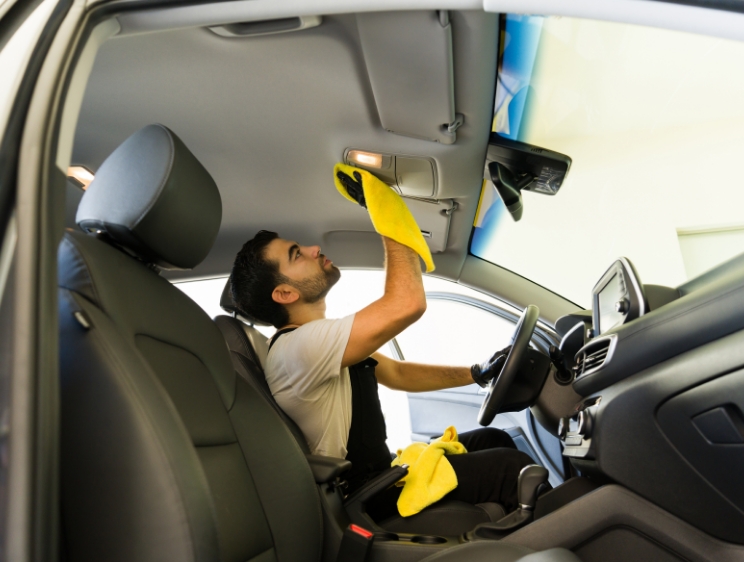 Sun-Damaged Headliner Repair